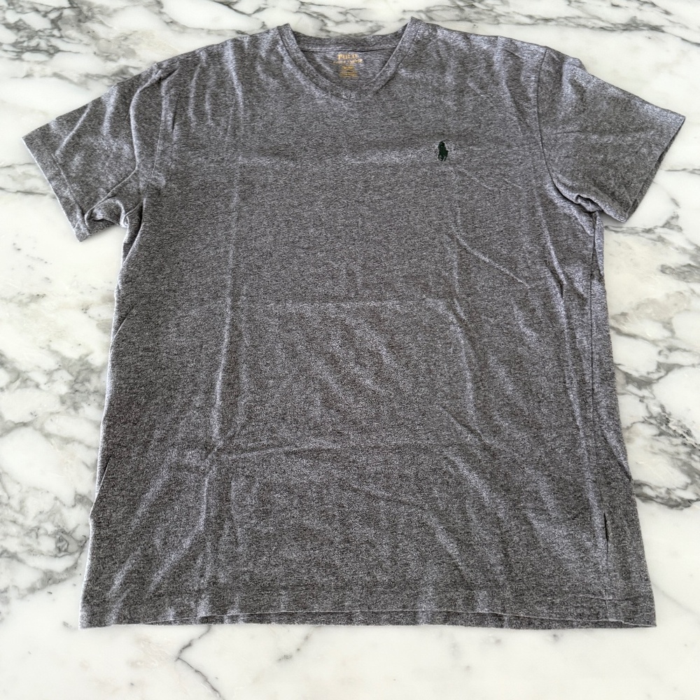 Polo Ralph Lauren Mens Medium Gray Short sleeve Cotton T-shirt